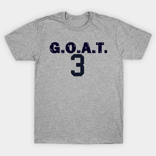 Babe Ruth G.O.A.T. Design T-Shirt by Bleeding Yankee Blue